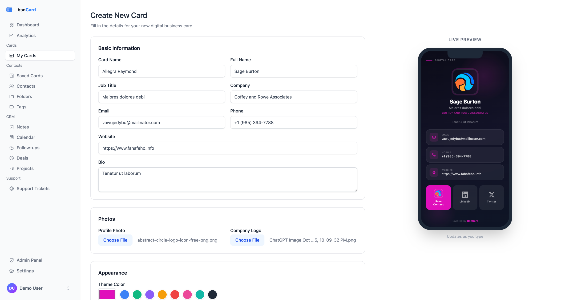 Card Builder